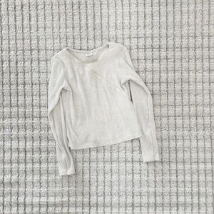 Zara Kids Light Gray Long Sleeve Tee